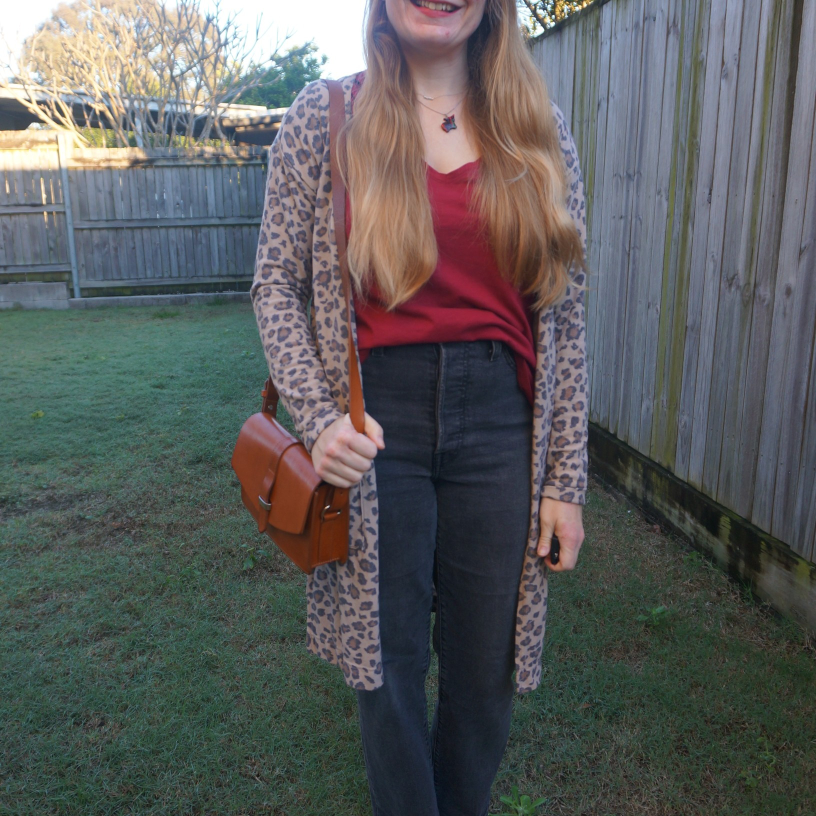 Levis straight leg jeans again with red tee, leopard print cardigan and vintage Sezane bag ❤️ 

#LTKaustralia #LTKjeans