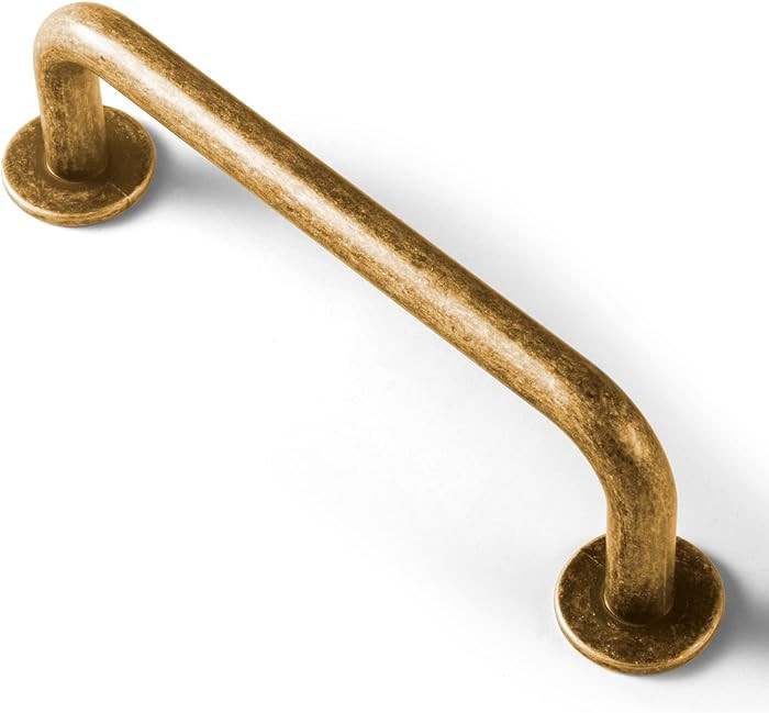 Goo-Ki 6 Pack Antique Brass Cabinet Drawer Pulls - 3.78"(96mm) c-c Vintage Retro Brass Bar Handle... | Amazon (US)