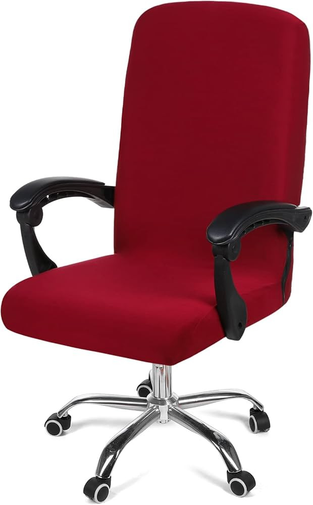 Smiry Stretch Printed Office Computer Chair Covers, Universal Desk Rotating Chair Slipcovers Remo... | Amazon (US)