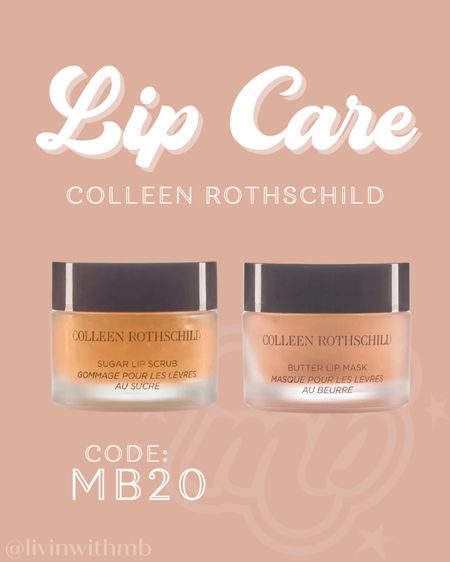 My fave lip care combo from Colleen Rothschild!

Use code: MB20 to save 20% sitewide!

#colleenrothschildpartner

#LTKsalealert #LTKbeauty #LTKfindsunder50