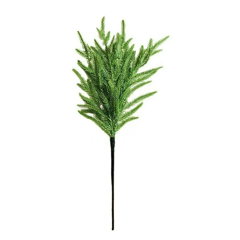 Wadada 6PCS Christmas Norfolk Pine Branches with Pine Cones- 17.7" Extra Length Fake Greenery Nor... | Walmart (US)