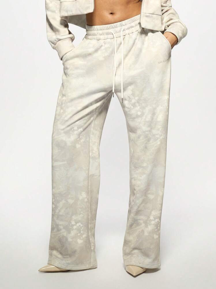 MISSGUIDED Printed Loose Straight Leg Jogger | SHEIN