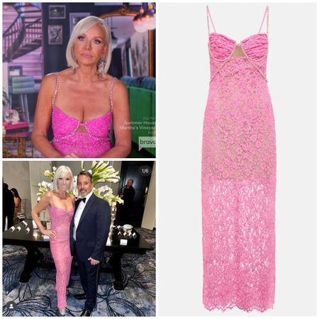 Margaret Josephs’ Pink Lace Embellished Confessional Look / Dress