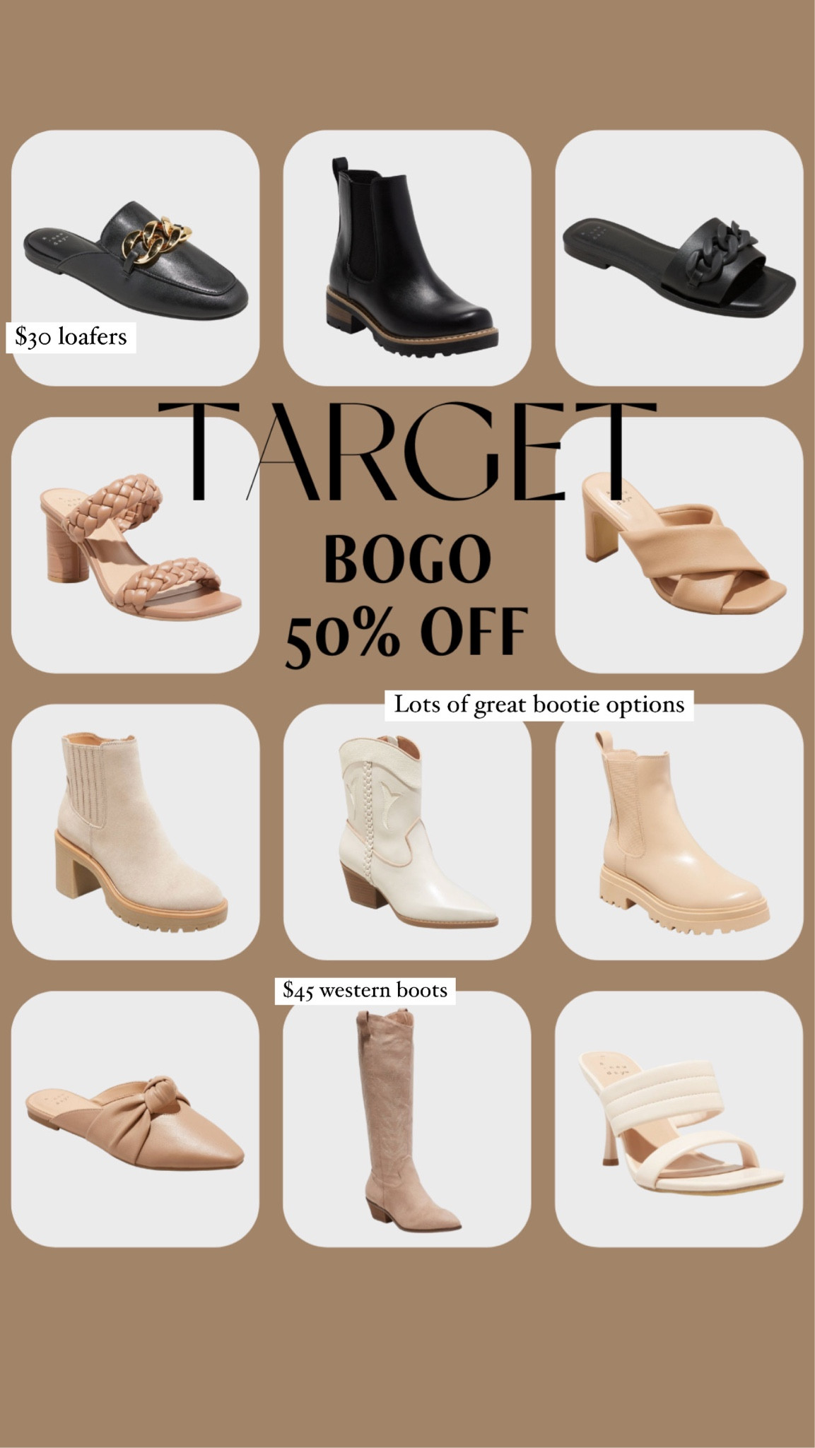Bogo 50% off shoes at target! 

Dressupbuttercup.com 

#dressupbuttercup 

#LTKsalealert #LTKstyletip #LTKSeasonal