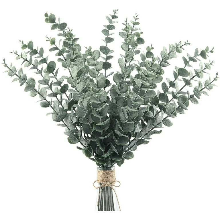 20 PCS Artificial Eucalyptus Leaves Stems Faux Greenery Decor Fake Plant Branches Real Touch for ... | Walmart (US)