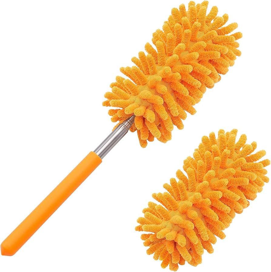 Microfiber Duster for Cleaning, Tukuos Hand Washable Dusters with 2pcs Replaceable Microfiber Hea... | Amazon (US)