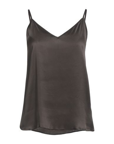Marella Monochrome Woman Top Dark brown Size 4 Acetate, Silk | YOOX (US)
