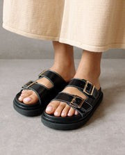 Buckle Strap Black | Alohas Sandals (ES)
