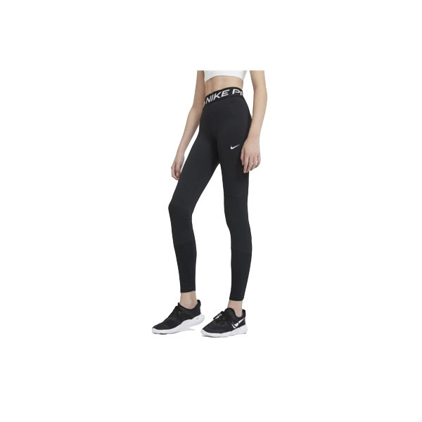 Girls' Nike Pro Leggings Medium Black/White | Scheels