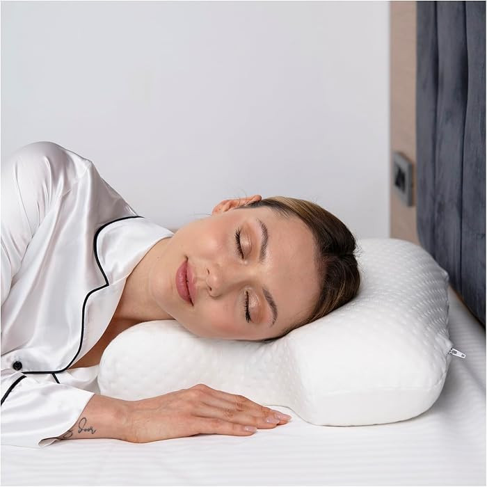 Dual Side Beauty Pillow. 2 in 1 Anti Aging and Anti Wrinkle and Face Pillow. Memory Foam for Neck... | Amazon (US)