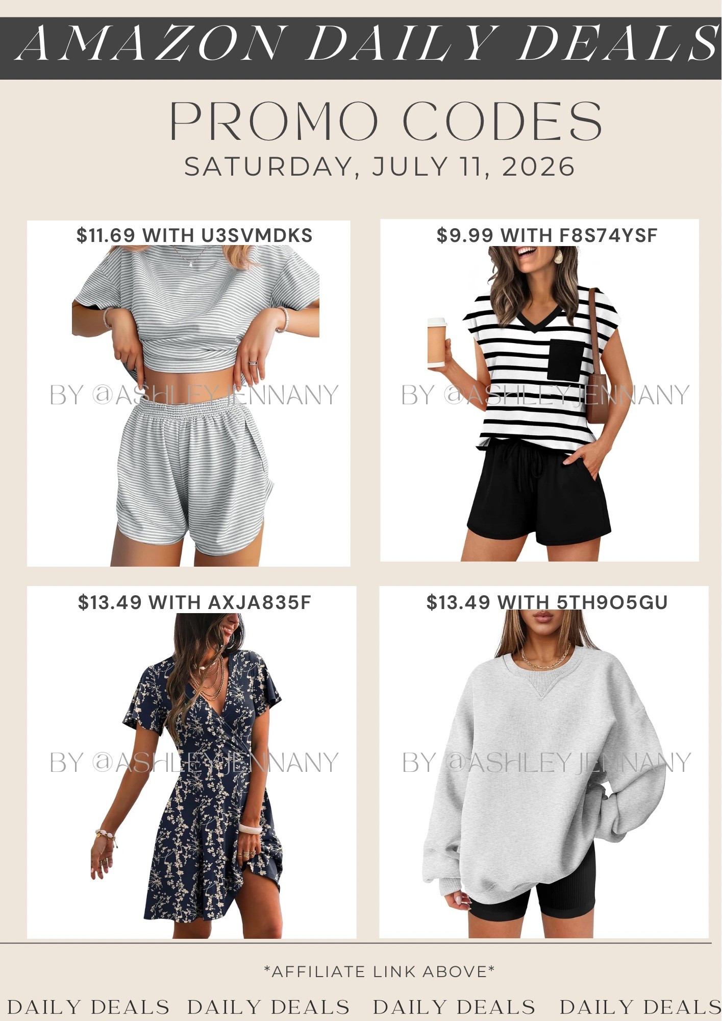 Amazon deals

#LTKSaleAlert #LTKMidsize #LTKootd