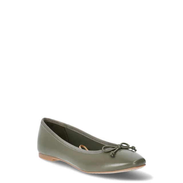 Time and Tru Women's String Bow Ballet Flats | Walmart (US)