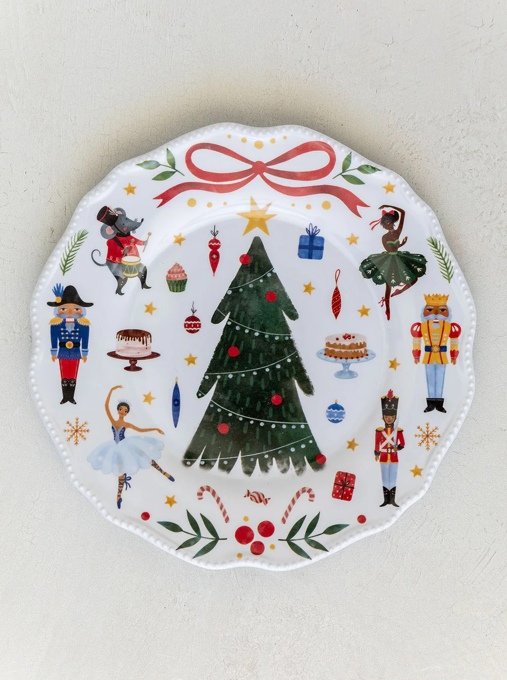 Melamine Nutcracker Plates, Set of 2 | House of Jade Home