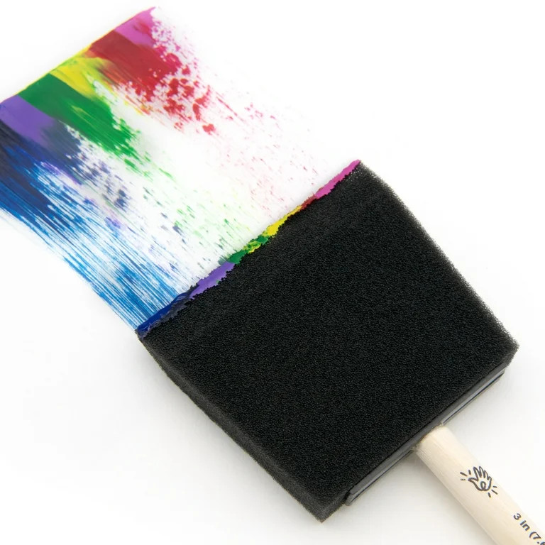 Hello Hobby - 4pc Variety Craft Foam Brush Set, 1", 2", 3" | Walmart (US)