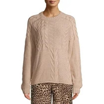 Women's Mixed Stitch Sweater | Walmart (US)
