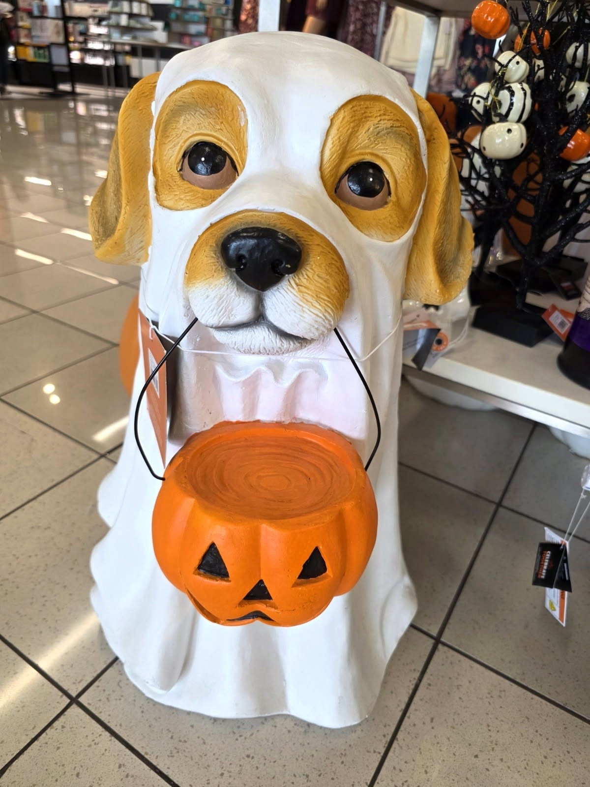 Shop this dog Halloween candy bowl greeter - look at this sweet face 🧡 Place by your front door for your trick or treaters to enjoy or display inside! Such a cutie sure to get all the compliments 🥹 I can’t believe Halloween is already this month! Remember get a price drop notification if you heart a post/save a product 😉 

✨️ P.S. if you follow, like, share, save, or shop my post (either here or @coffee&clearance).. thank you sooo much, I appreciate you! As always thanks sooo much for being here & shopping with me 🥹

| Halloween, halloween 2025, halloween decor, fall, fall decor, fall outfits, fall style, fall decor 2025, fall dresses, fall date, fall 2025, fall amazon, amazon fall, amazon fall fashion, fall boots, fall wedding, fall bags, fall clothes, fall capsule, fall coats, early fall, fall front porch, fall fashion 2025, fall home, fall home decor, fall garland, fall wedding guest, fall wedding guest dress, fall inspo, fall kitchen decor, fall looks, fall living room, fall porch, fall sweaters, fall trends, fall wreath, halloween porch, halloween decor, amazon halloween, pottery barn halloween, anthropologie halloween, halloween cups, halloween decorations, halloween disney, halloween garland, halloween outdoor decor, disney halloween outfits, halloween front porch, target halloween, walmart halloween, gingham pleated lamp shade brown threshold, no boundaries wide leg cargo pants, blue and brown combo
soup season, halloween decor, preppy fall, fall outfits, wedding guest dress, holiday evening outfits europe, polka dots, wedding guest | 

#LTKHalloween #LTKGiftGuide #LTKFamily #LTKStyleTip #LTKItBag #LTKPlusSize #LTKBaby #LTKBump #LTKWorkwear #LTKHome #LTKShoeCrush #LTKSwim #LTKBeauty #LTKTravel #LTKPetite #LTKKids #LTKU #LTKMens #LTKFindsUnder100 #LTKMidsize #LTKSaleAlert #LTKOver40 #LTKWedding #LTKFindsUnder50 #LTKParties #LTKSeasonal #LTKPets #LTKActive #LTKautumn