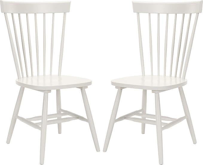 SAFAVIEH Parker Parkse Side Chair, 0, Off White | Amazon (US)