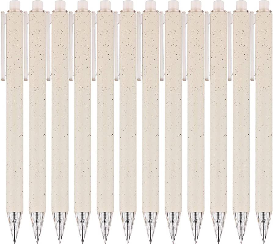 Gel Pens for Note Taking 12PCS RIANCY Black Ink Fine Point Pen Black Gel Pens Quick Dry Ink 0.5mm... | Amazon (US)