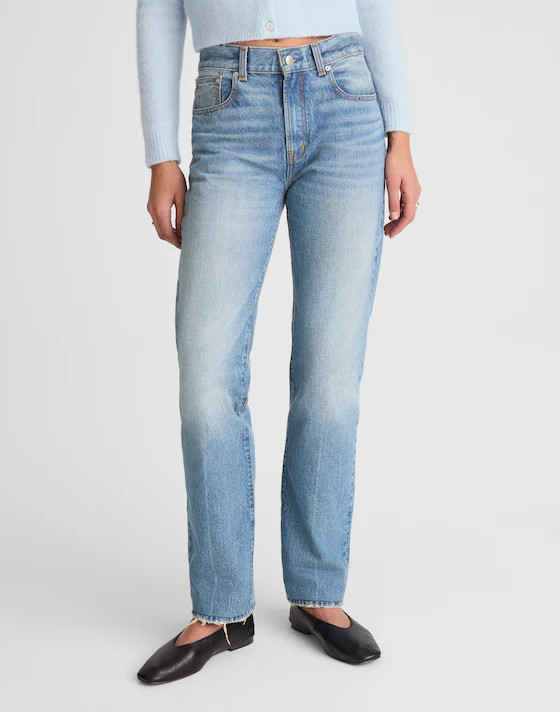 Alexa Chung for Madewell Franny Straight Jean in Oakwick Wash | Madewell