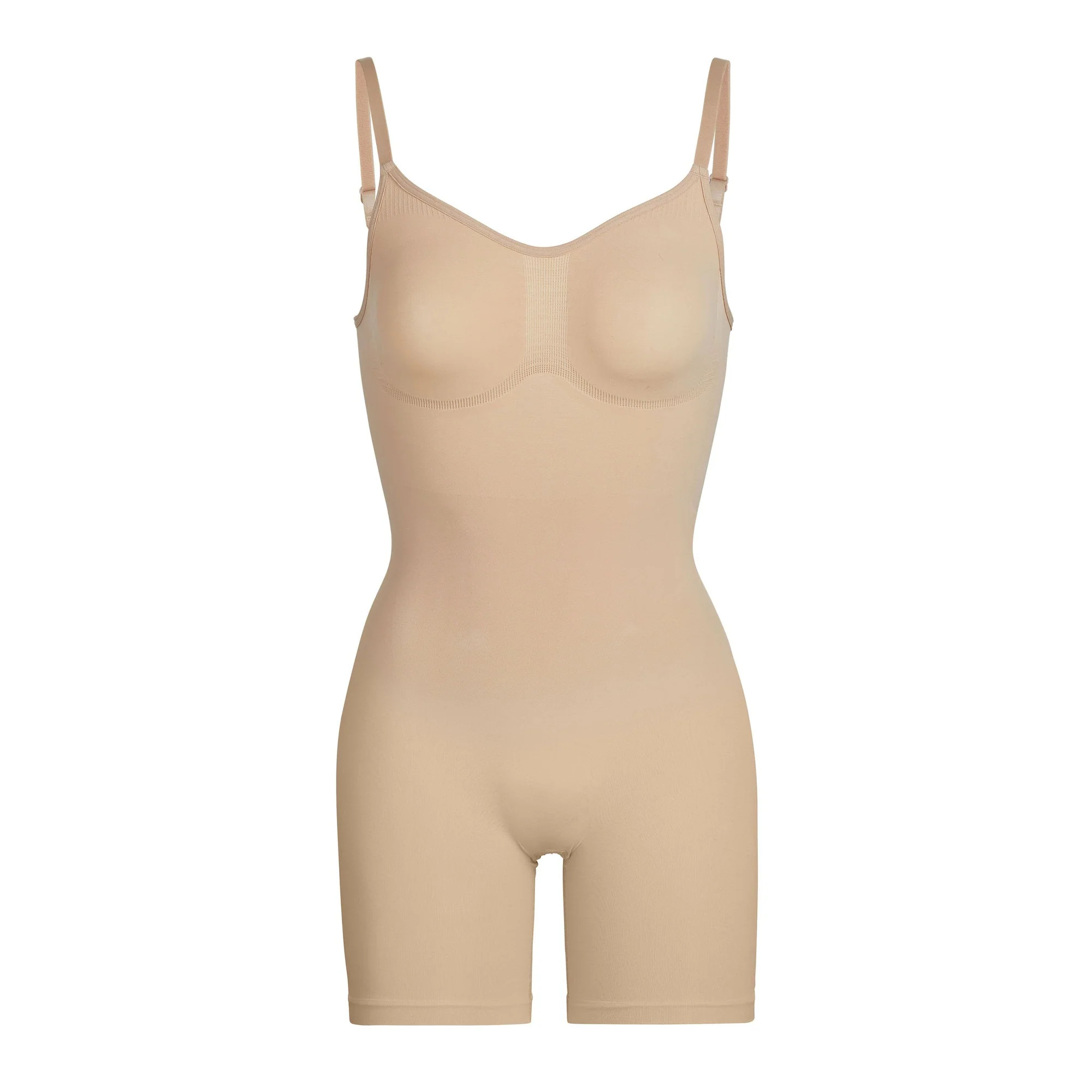 SCULPTING BODYSUIT MID THIGH W. OPEN GUSSET | SKIMS (US)