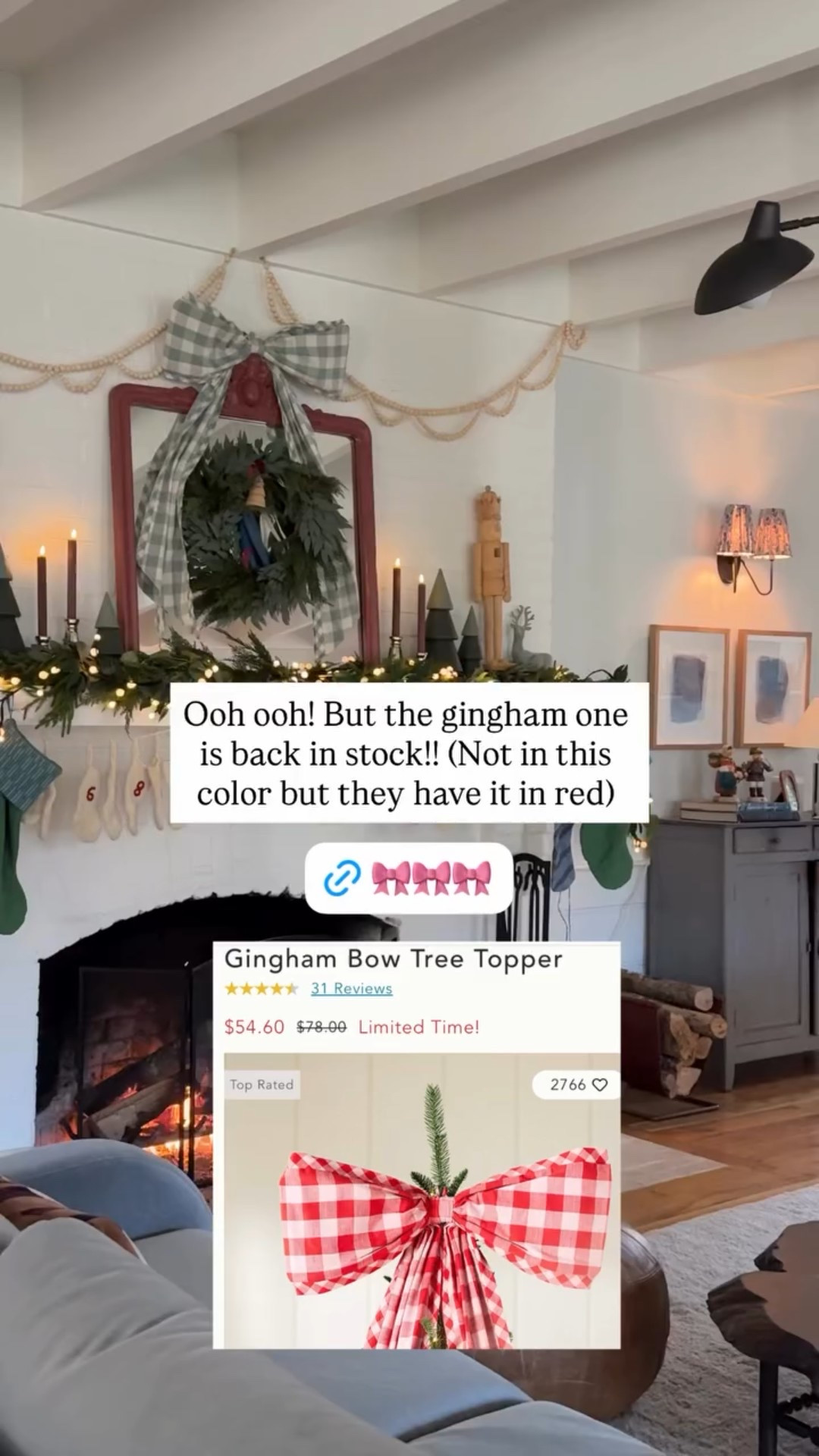 Ooh ooh! But the gingham one is back in stock!! (Not in this color but they have it in red)