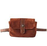 Ana Belt Bag - Camel Suede, Convertible Multi-Way Shoulder Bag, Camel Leather Clutch, Fanny Pack, Sm | Amazon (US)
