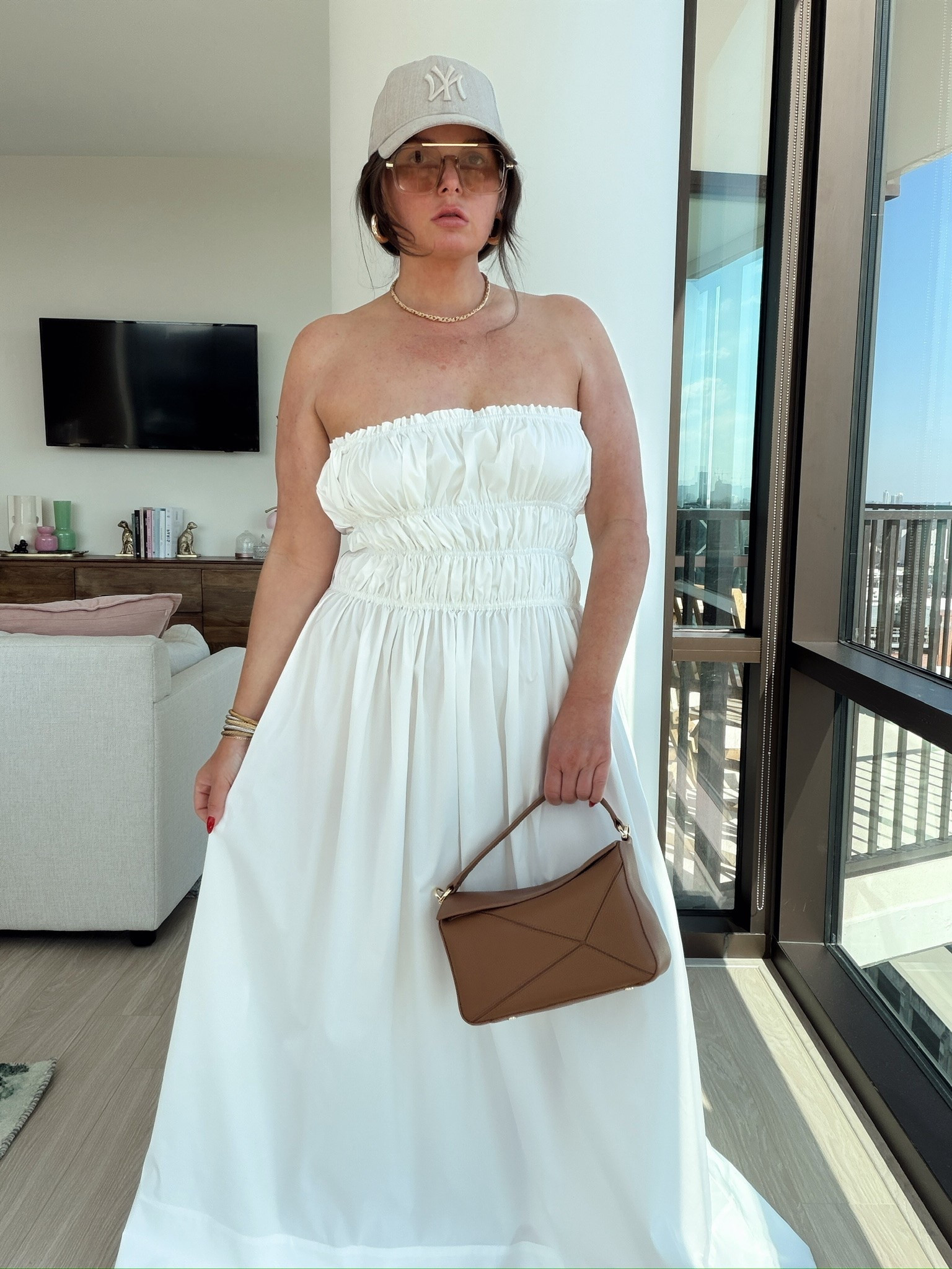 Adding a pop of color to this white dress to add more interest

#LTKgrwm #LTKootd