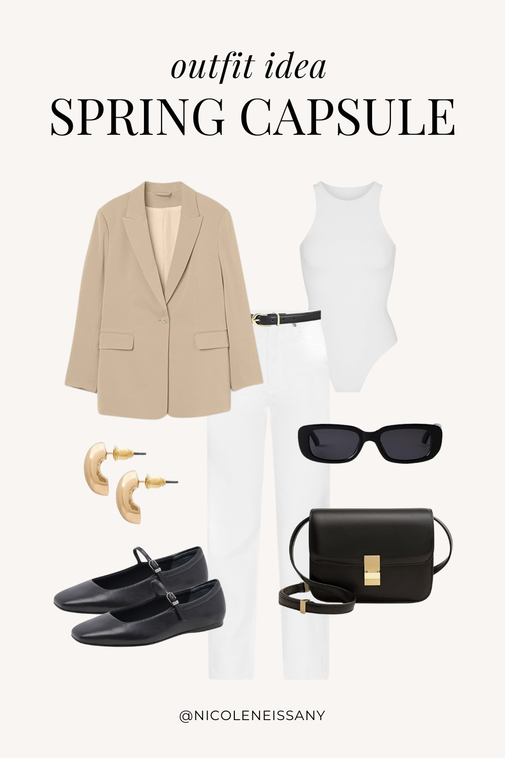 Spring outfit idea featuring my 2025 Spring Capsule Wardrobe staples | casual spring outfit, spring brunch outfit, spring date night outfit, spring date outfit, elevated casual spring outfit, spring work outfit, spring office outfit, casual spring outfit idea, spring outfits, spring shoes, 2025 spring trends, 2025 spring fashion trends, neutral capsule wardrobe, minimalist capsule wardrobe | blazer jacket, blazer outfit, spring jacket, spring outerwear, sleeveless bodysuit, spring tops, spring bodysuits, white jeans outfit, white denim outfit, ballet flats outfit, spring shoes, spring shoe trends, gold teardrop earrings

#LTKSpring 

 

#LTKPetite #LTKTravel #LTKSaleAlert #LTKShoeCrush #LTKWorkwear #LTKFindsUnder100 #LTKStyleTip #LTKFindsUnder50 #LTKSeasonal