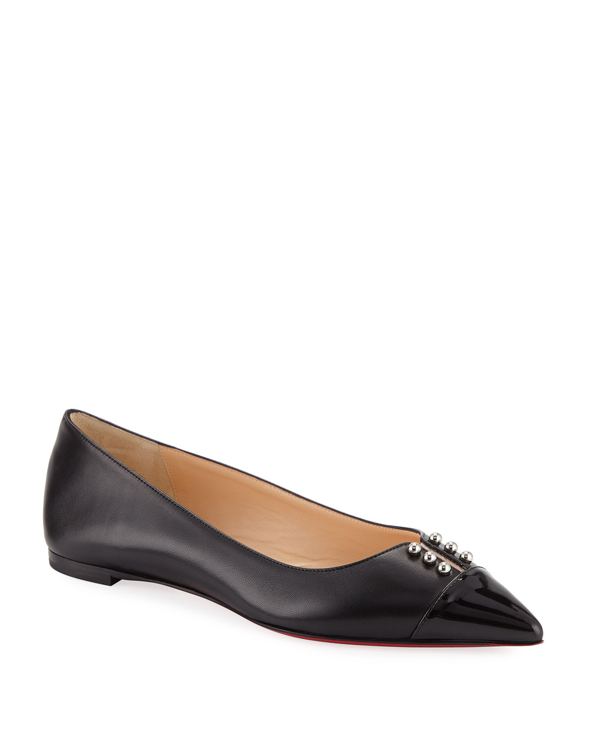 Predupump Red Sole Ballet Flats | Neiman Marcus