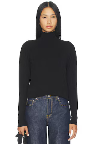 Clarke Turtleneck Sweater in Black | Revolve Clothing (Global)