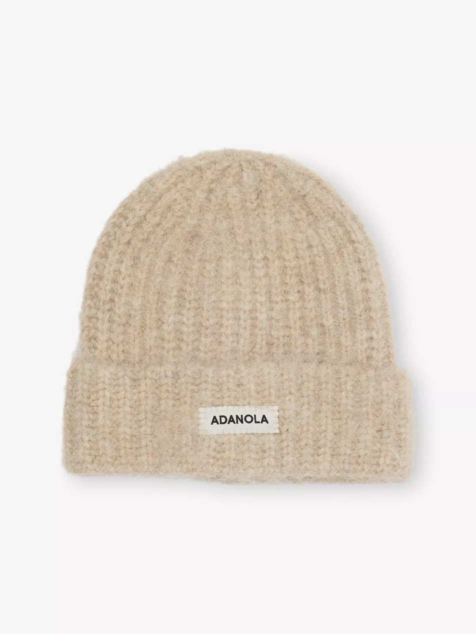 Logo-Embroidered Brushed Wool-Blend Beanie Hat | Selfridges
