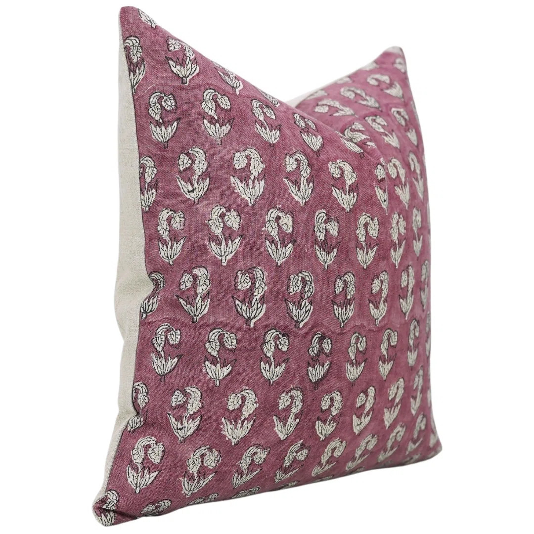 Floral Cotton Indoor/Outdoor Pillow Cover | Wayfair North America