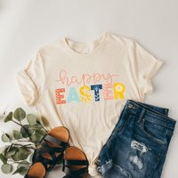Happy Easter Shirt, Womens Cute Hoppy Easter, Easter Tshirt, Shirt Women, Spring Tshirt | Etsy (US)