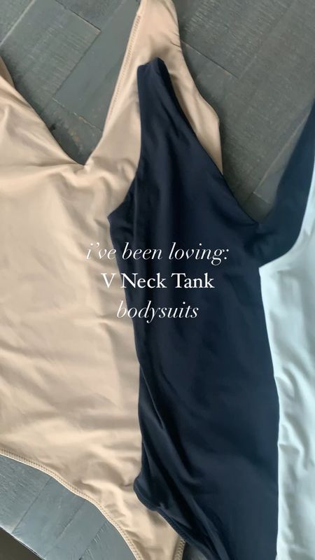 New V Neck Bodysuits ❤️ Buttery soft, doubled lined. 

Wearing a medium in these 

#LTKmidsize #LTKstyletip #LTKfindsunder50