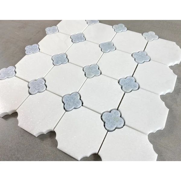 Marble Octagon and DOT Moasic Floor Use Wall Tile | Wayfair North America