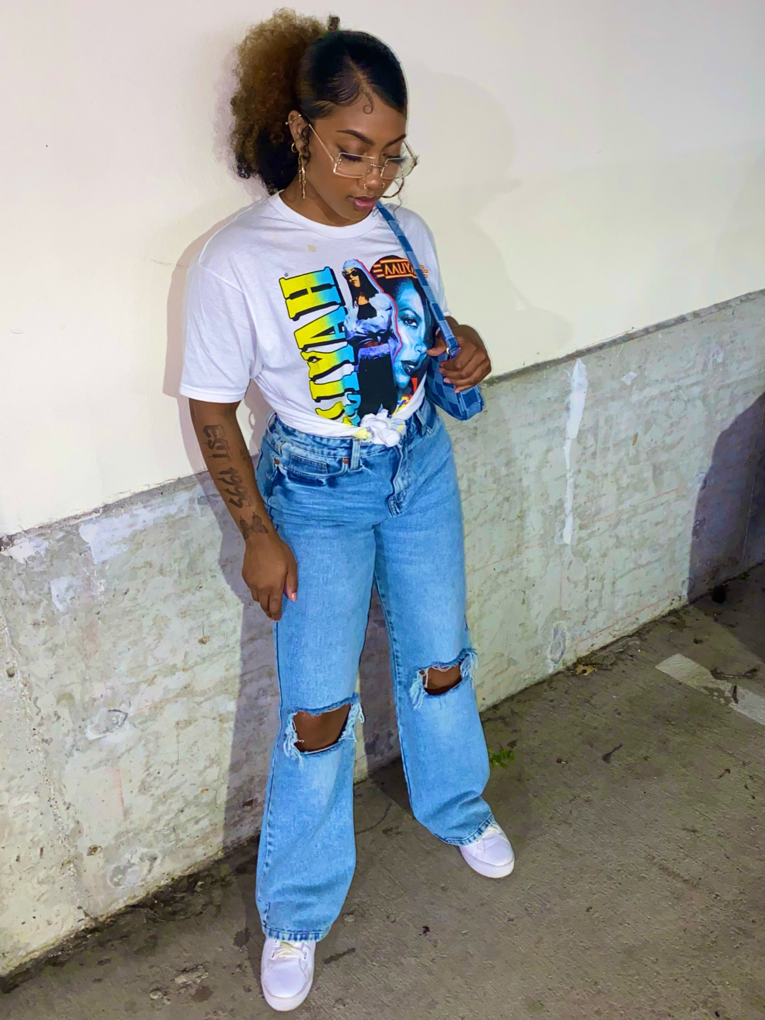 Heading to an adult bowling night followed by the bar! I felt so stylish and comfortable in this outfit . Every item was under $30! 🤍 The pants are my favorite item! They are fitted at the top and loose at the bottom 🤍 No longer selling this exact tee but I found another that was even cheaper !

#LTKunder50 #LTKunder100 #LTKSeasonal