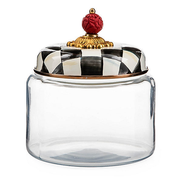 MacKenzie-Childs Courtly Check Small Kitchen Canister | MacKenzie-Childs