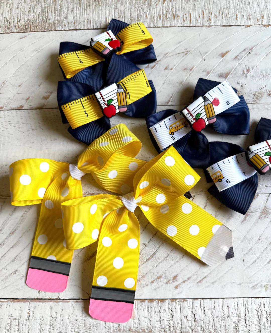 Pencil Hair Bow: Back to School Sparkle Clip | Etsy (US)