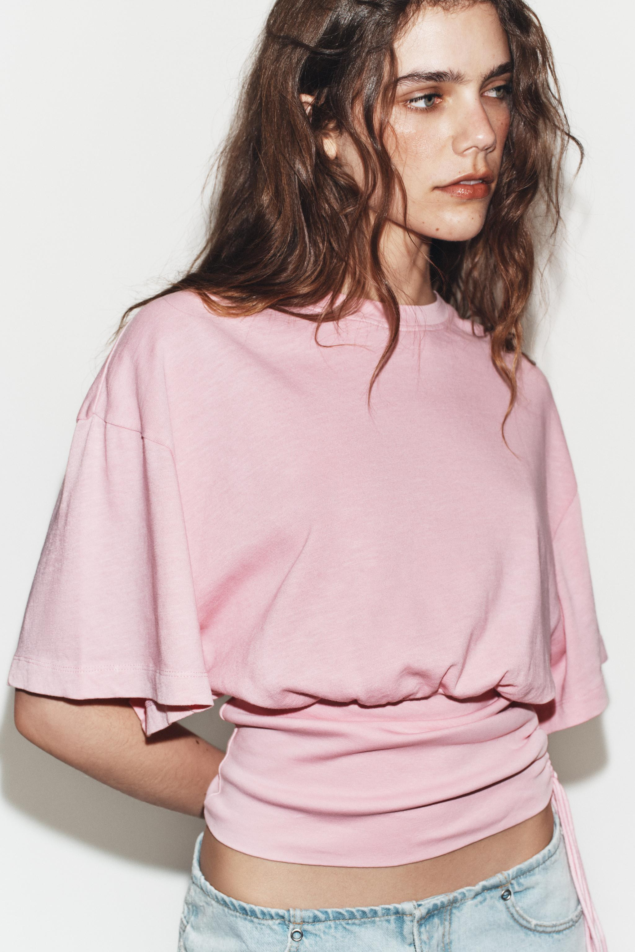 SLUB BELTED TOP | Zara US