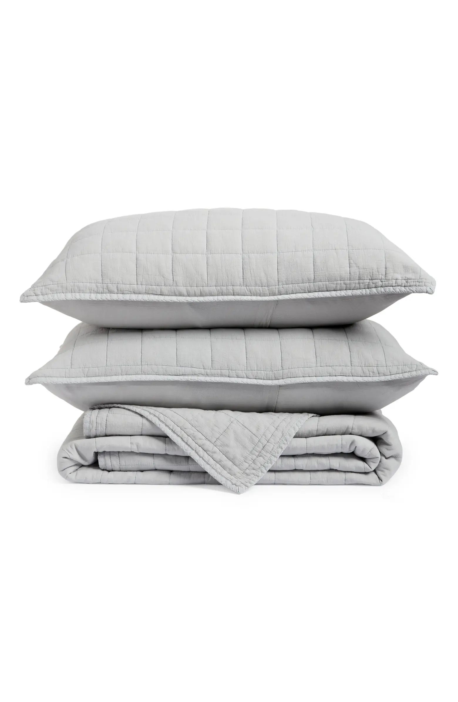 Soft Wash Grid Quilt & Shams Set | Nordstrom