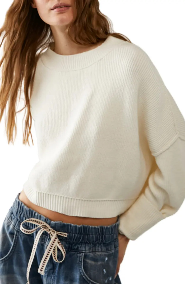 Free People Easy Street Crop Pullover | Nordstrom | Nordstrom