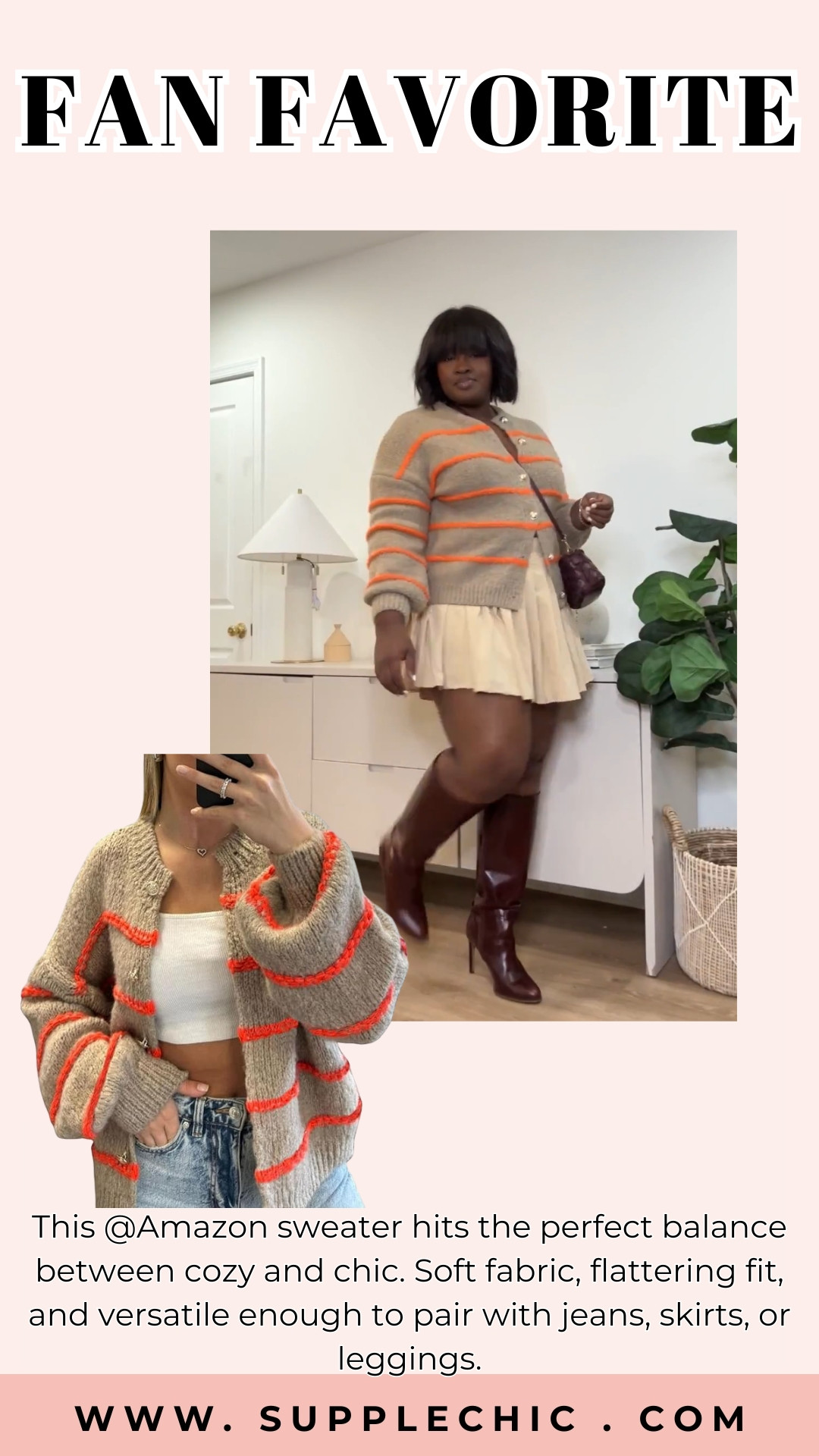 This Amazon sweater hits the perfect balance between cozy and chic. Soft fabric, flattering fit, and versatile enough to pair with jeans, skirts, or leggings. #AmazonFashion #CozyChic #SweaterSeason #LTKFinds #EverydayStyle #WardrobeMustHaves #EffortlessOutfits #CasualChic #LTKStyle #ClosetEssentials 

 #LTKootd #LTKSeasonal #LTKTall