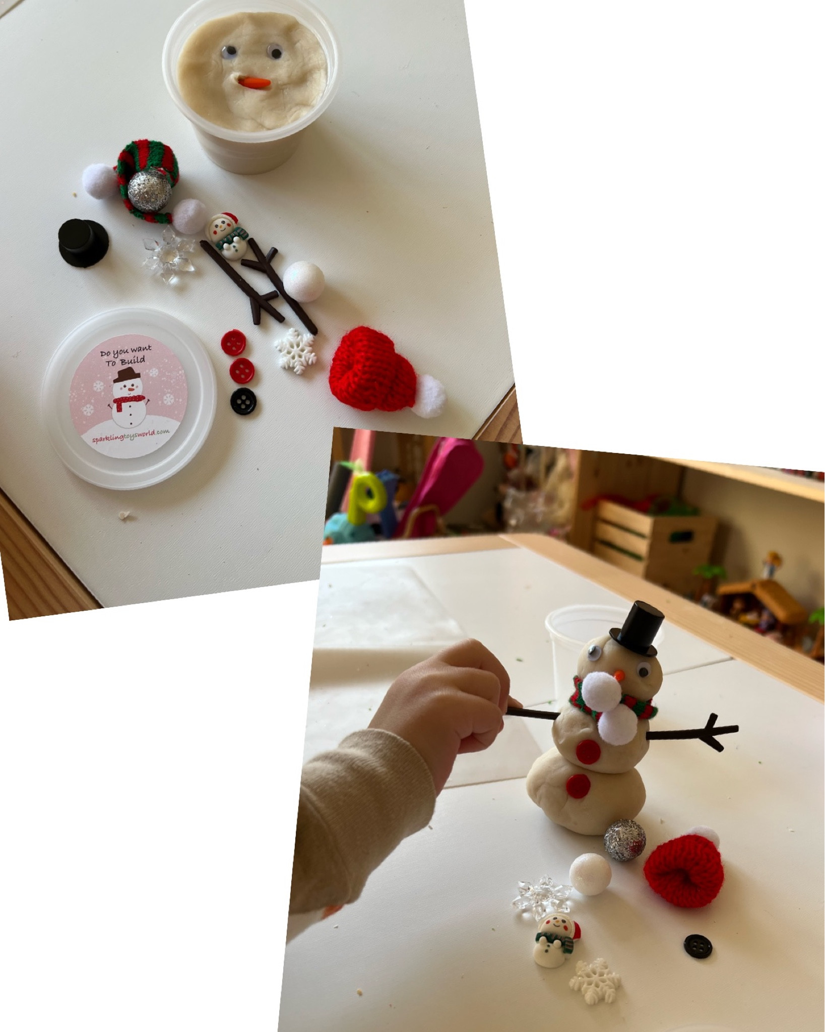 Play Doh. Play doh jar. Play Doh sensory. Snowman play Doh  