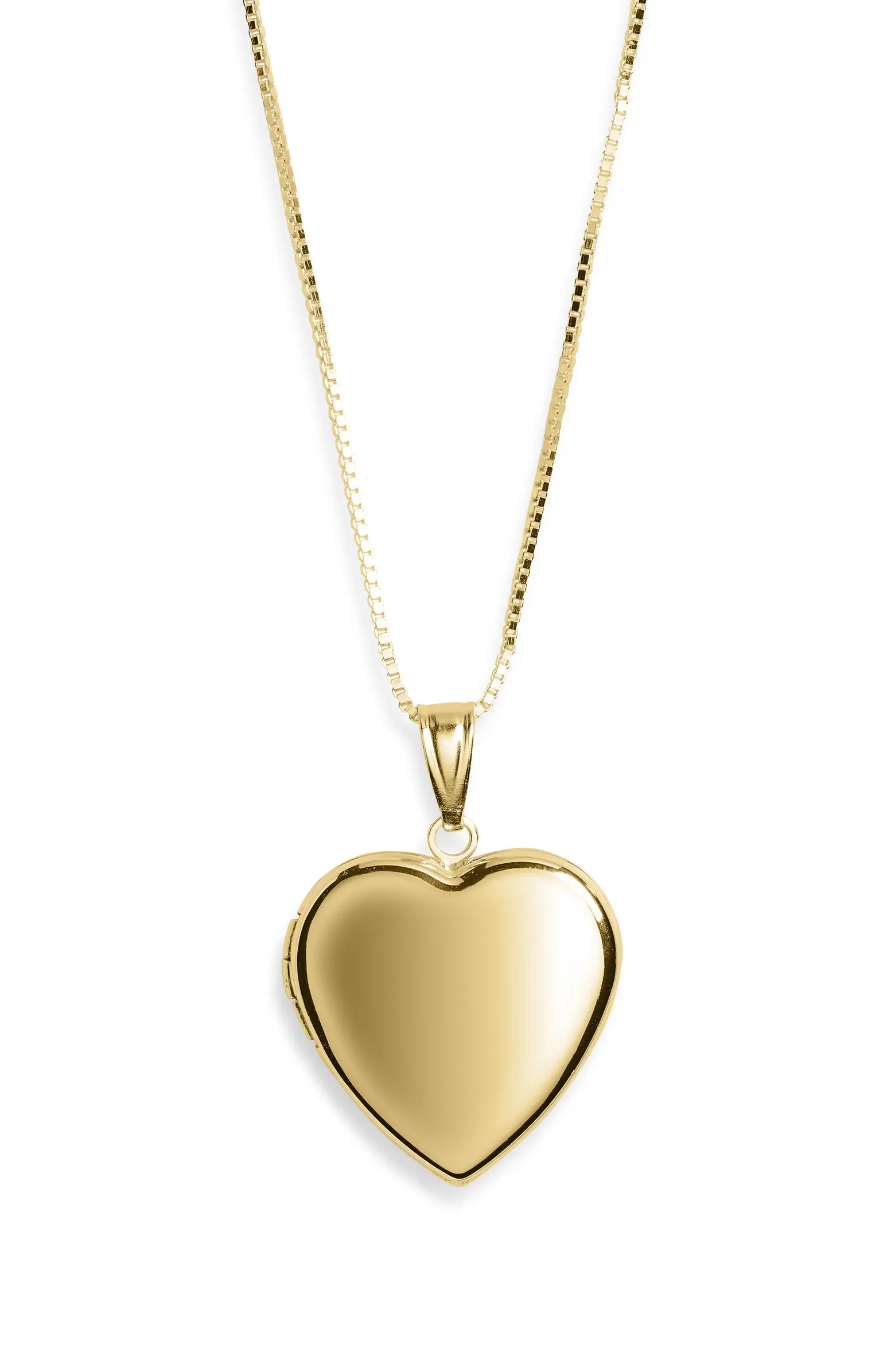 Argento Vivo Sterling Silver Heart Locket Necklace | Nordstrom | Nordstrom