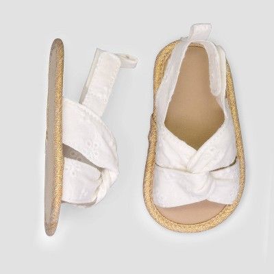 Baby Girls' Eyelet Sandals - Just One You® made by carter's White 0-3M | Target