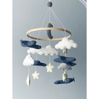 Airplane Mobile/ Baby Mobile Boy/ Nursery Travel Nursery Mobile/ Space M/ Felt Cloud Crib Mobile Girl/ Plane | Etsy (US)