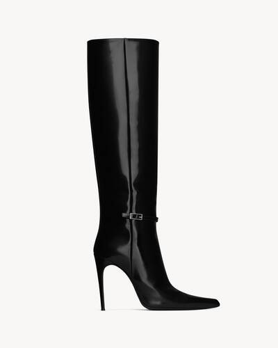 botas vendome de piel brillante | Saint Laurent Inc. (Global)