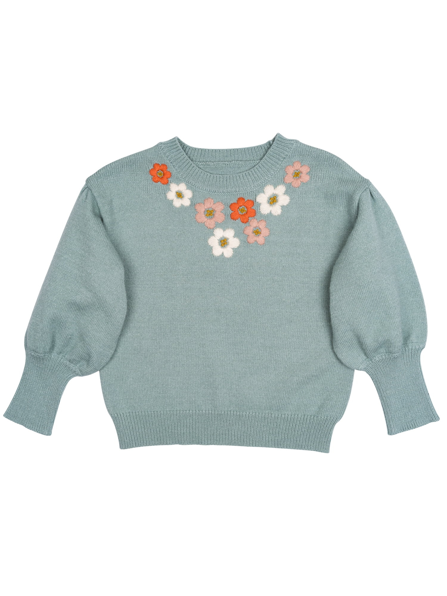 Modern Moments By Gerber Toddler Girl Sweater with Embroidery, Sizes 12 Months - 5T | Walmart (US)