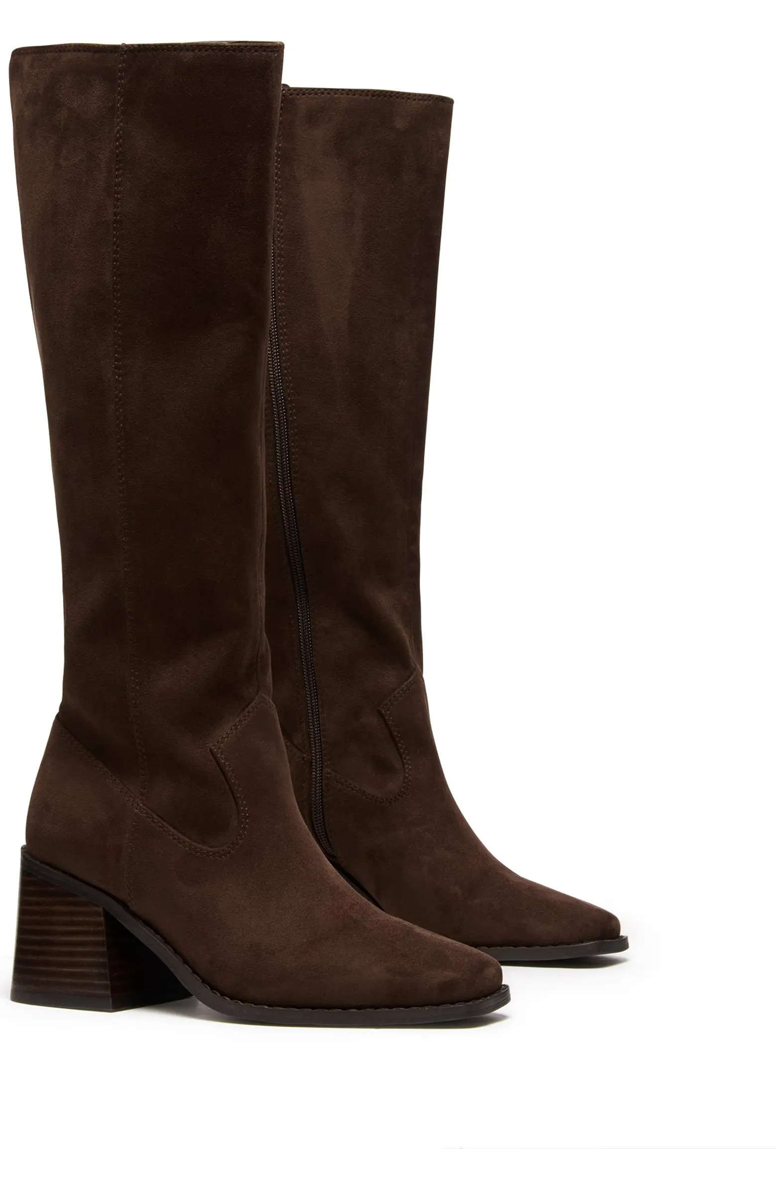 Quinn Square Toe Block Heel Tall Boot | Nordstrom