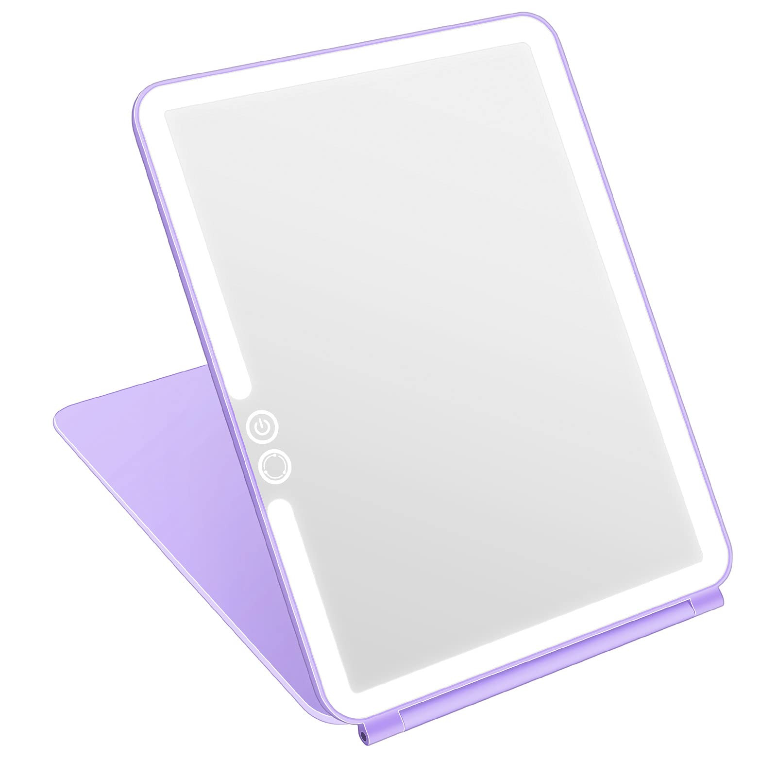 deweisn Folding Lighted Makeup Mirror with 72 LEDs 3 Colors Light Modes USB Rechargable 1800mA Ba... | Amazon (US)
